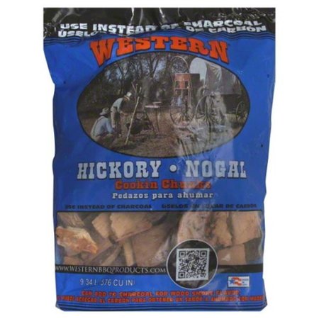 WESTERN WESTERN WOOD CHUNK HICKORY-10 LB -Pack of 4 81679